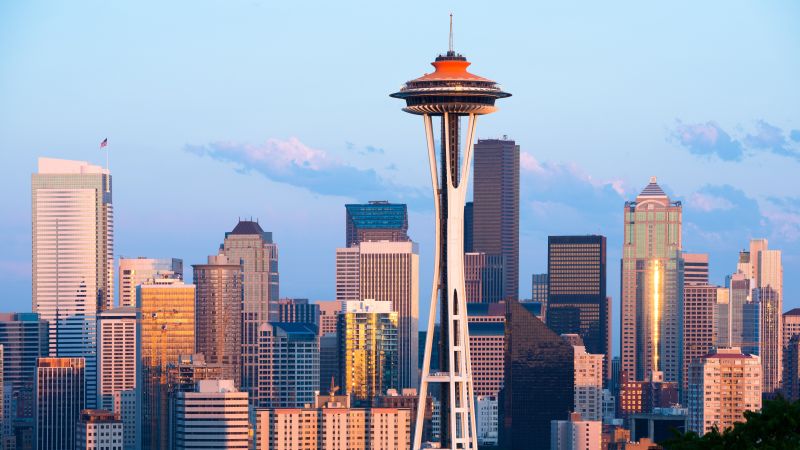 Washington skyline Seattle trung tâm kinh tế - First Consulting Group