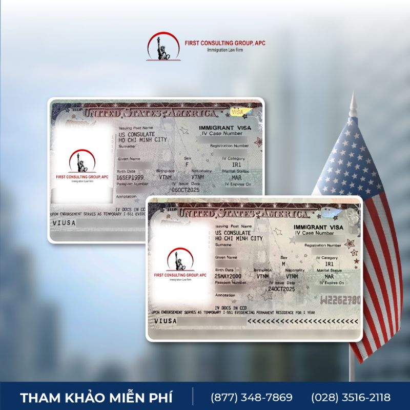 Chúc mừng khách hàng D.N.L thành công nhận visa IR1/CR1