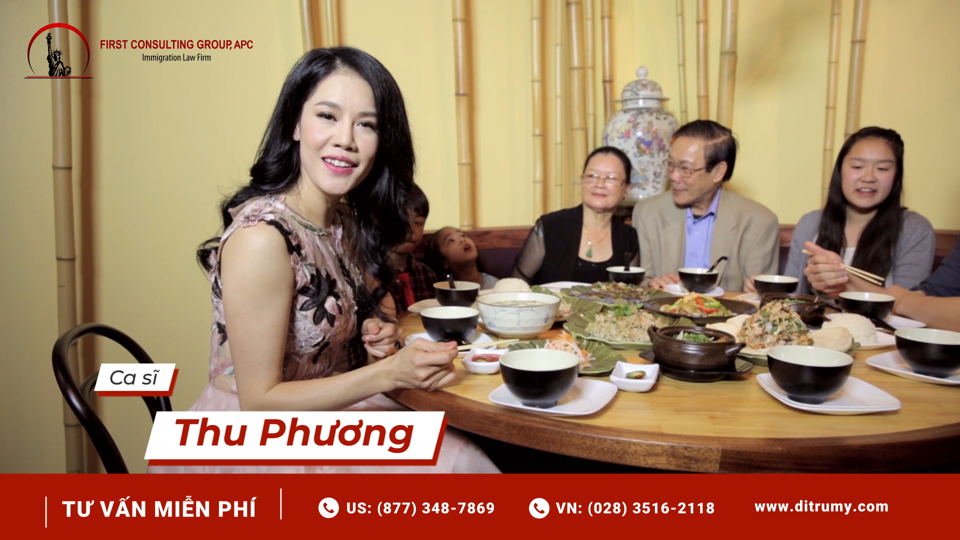 Ca sĩ Thu Phương lựa chọn First Consulting Group cho hành trình di trú Mỹ